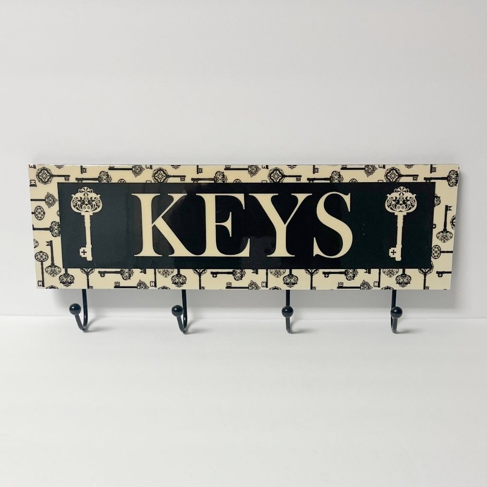 Key Holder Wall Mounted Home Decor Rack 16" x 5"